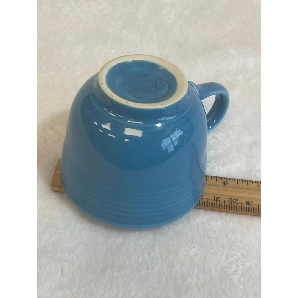 Homer Laughlin China Co Fiestaware‎ Peacock Blue Coffee Tea Cup Lead Free